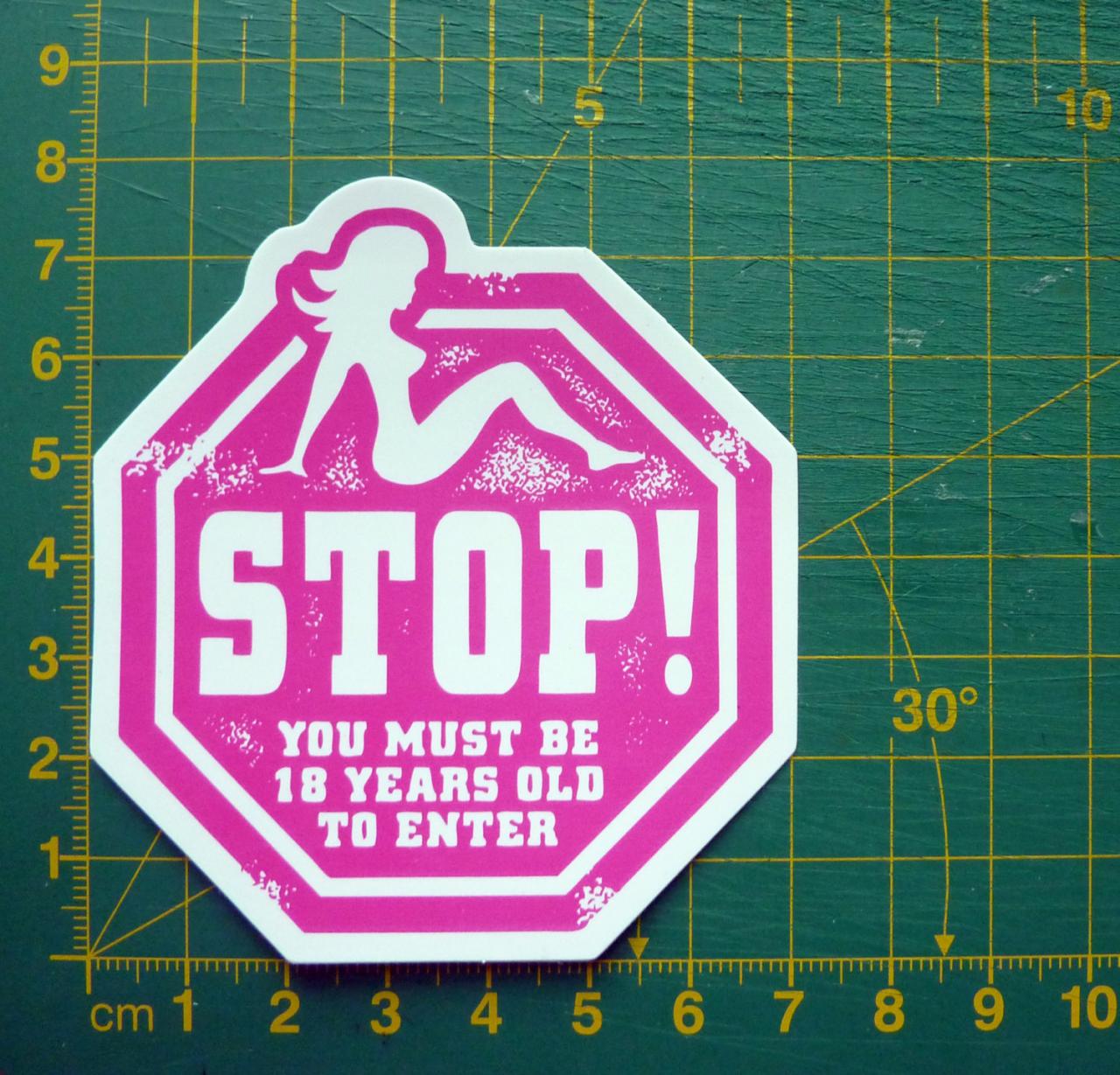 Sexy Stop Sign Sticker Decal On Luulla 6148